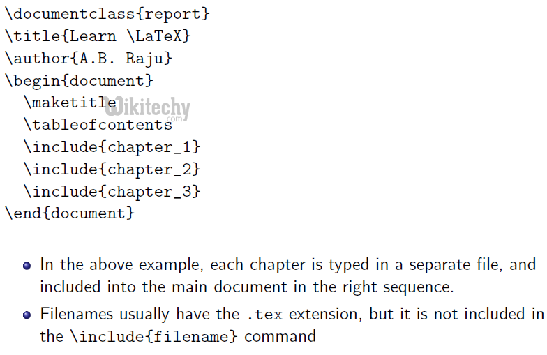 learn latex - latex tutorial - latex program - latex example programs